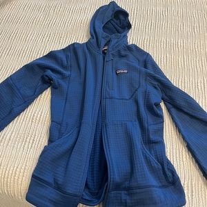 Men’s Patagonia Full Zip R1 Hoody Small Blue